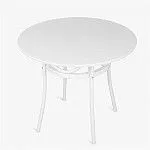 Стол венский Вальс 900 (белая эмаль) | изображение 2