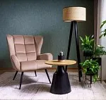 Кресло Signal LOUIS Velvet 28 (бежевый/черный) | изображение 3