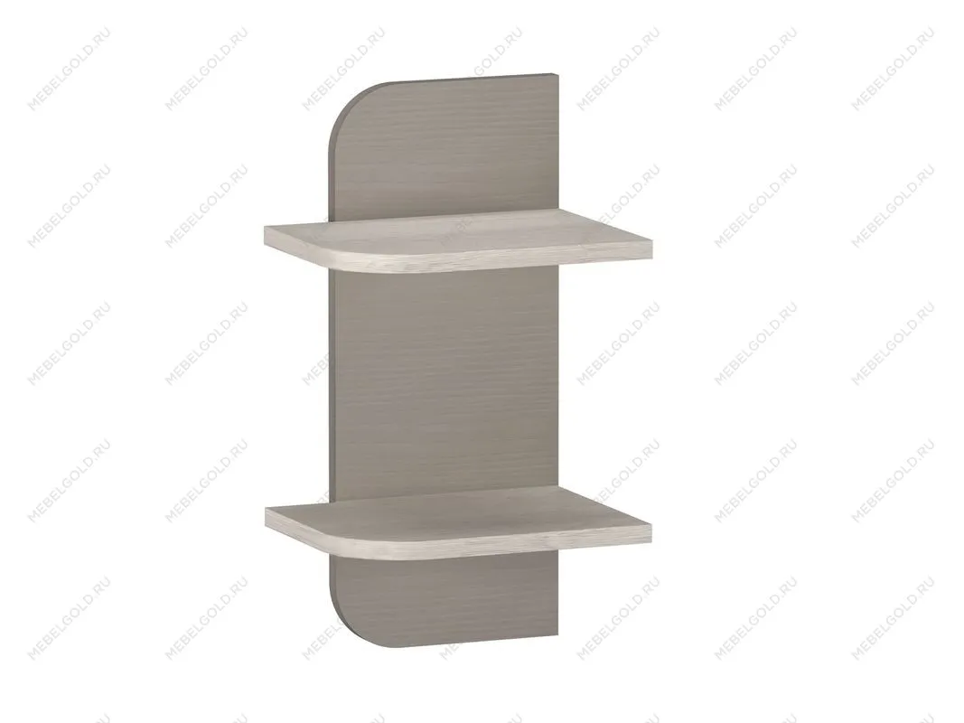 Полка навесная малая, Лацио (276*220*496) Серый камень, 30507