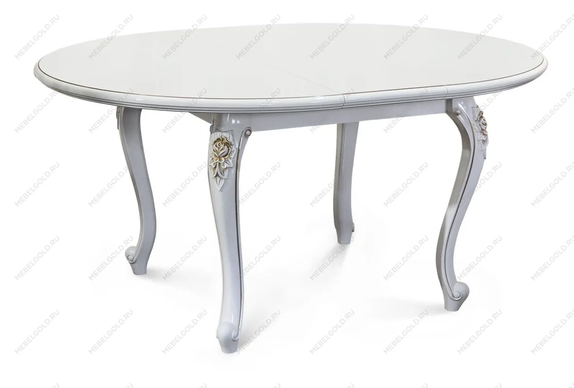Стол Натали круглый белый глянец - Выставка Балашиха | изображение 1