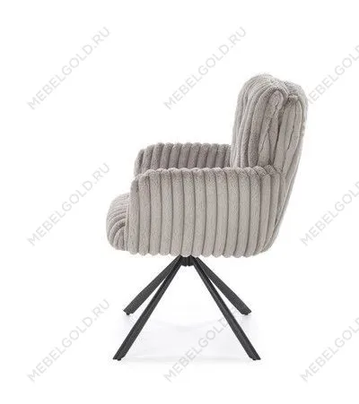 Стул кухонный Halmar K572 поворотный (серый/черный) | изображение 2