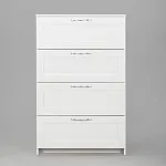 Комод Сириус, 4 ящика, 78х41х123 см, белый | изображение 9