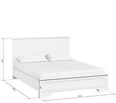 Центральный склад - Кровать Кентаки LOZ/160x200 белый