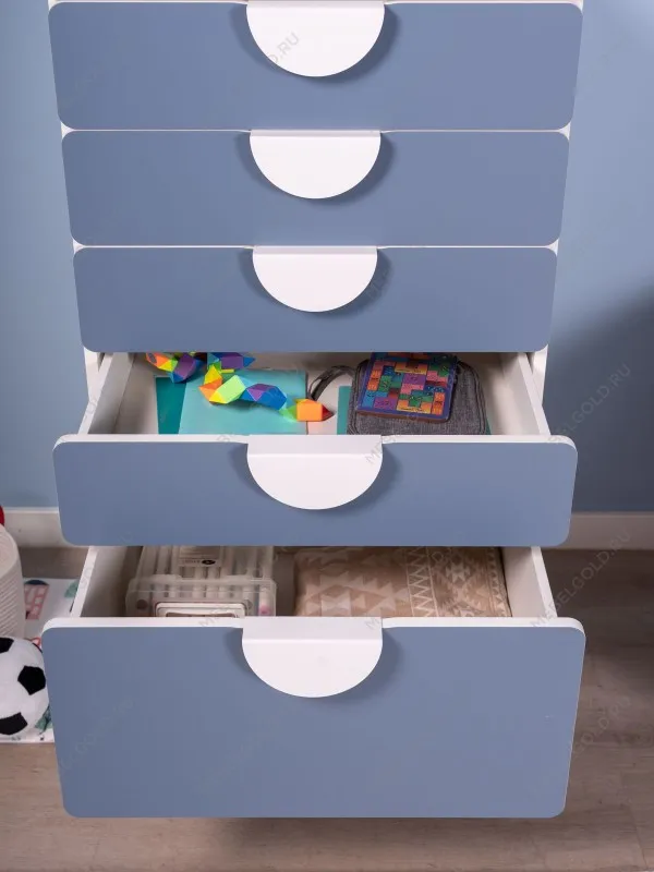 Комод Пикси, 6 ящиков 60x57x120, озорной василек | изображение 3