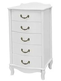 Комод Джульетта узкий 5 ящ.(молочный дуб)