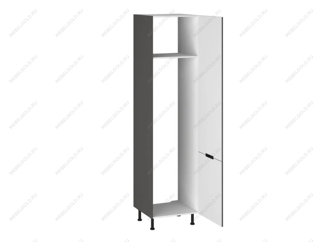 Шкаф-пенал 960 ПХ-60 бок левый МДФ, Виста (600*586*2456) Экокожа Серый, 26691 | изображение 1