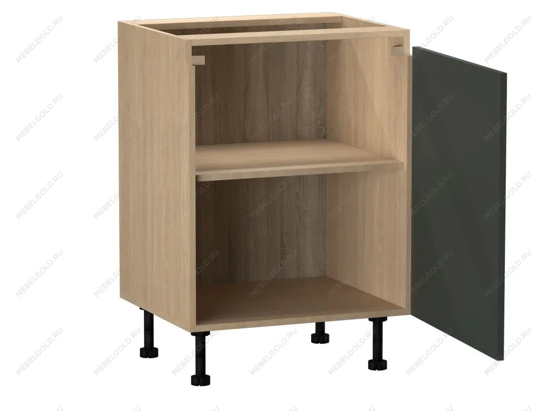 Стол С-60, Женева (600*520*870) Дуб Палермо/Зеленый матовый, 21979 | изображение 1