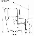 Кресло Halmar HERMES (бежевый) | изображение 10