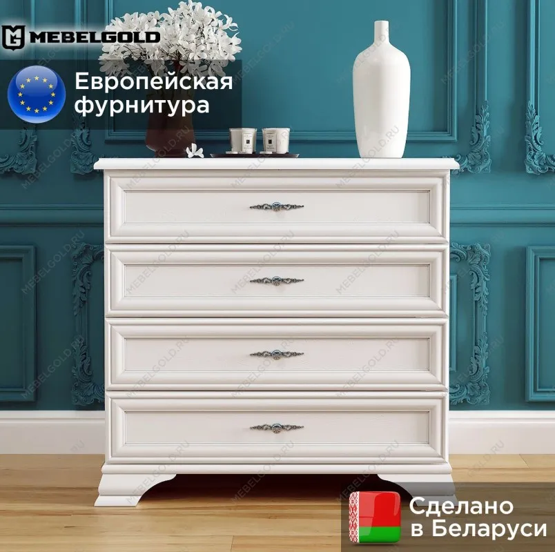 Комод Кентаки KOM4S белый | изображение 1