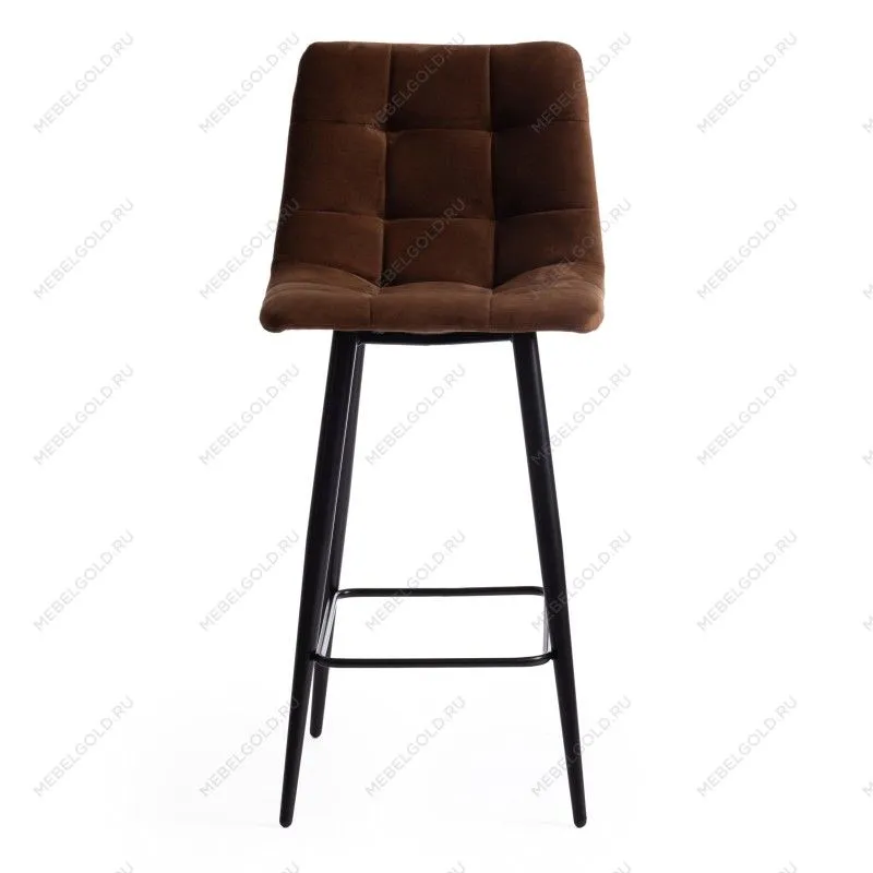 Стул полубарный CHILLY (mod. 7095пб) коричневый barkhat 11/черный | изображение 4