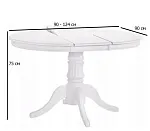 Стол обеденный Halmar WILLIAM, раскладной (белый) | изображение 1