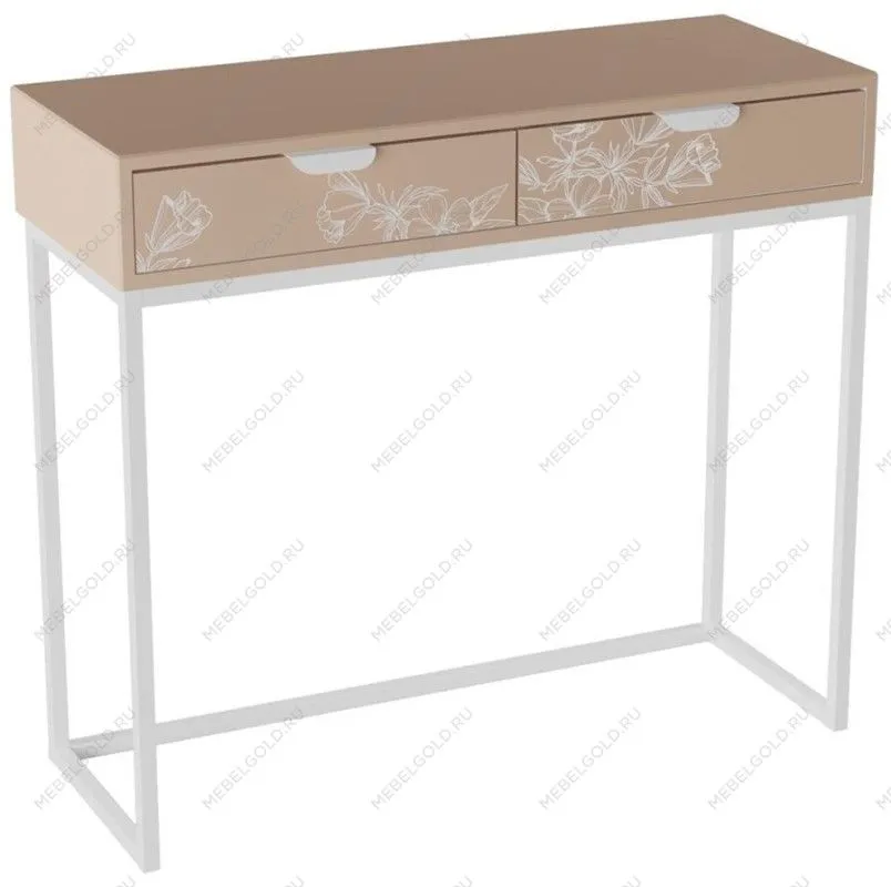 Консоль Дрим К01 (Пудра/Белый)