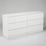 Комод Варма, 6 ящиков, горизонтальный, 160х78х40 см, эмаль белая | изображение 10
