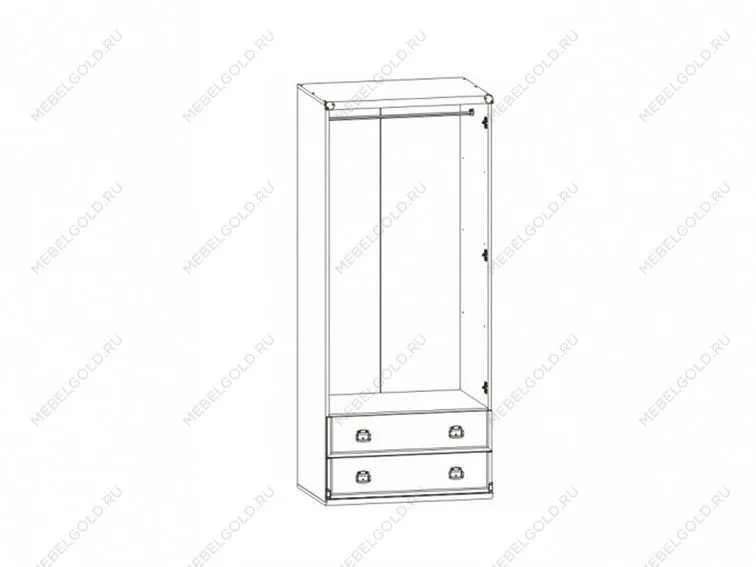 Шкаф со штангой Индиана JSZF2D2S дуб саттер | изображение 4