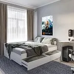 Балашиха - Кровать раздвижная Сириус, с ящиками, 80х200/160х200 см, белая | изображение 4