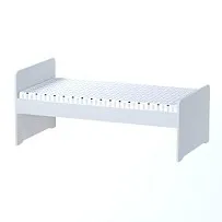 Кровать детская Пикси 80x160, белая (робкий подснежник)