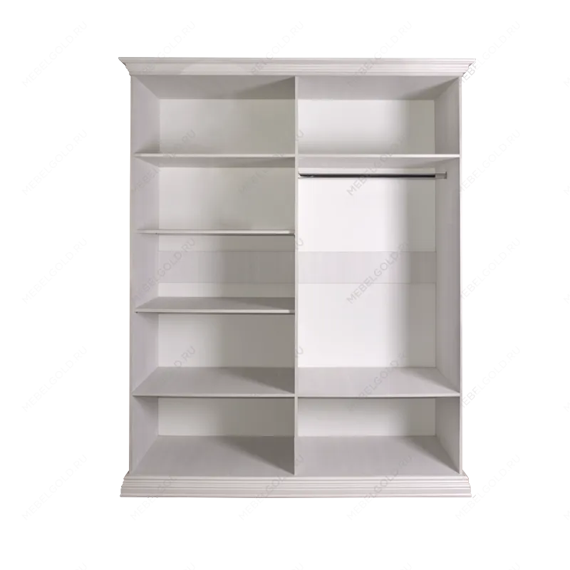 Шкаф 4-х дв. для платья и белья (2 зеркала) Амели дуб АМШ1/4 | изображение 1