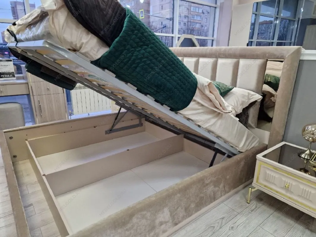 Ящик с подъемным механизмом Замира 160x200 см бежевый | изображение 3