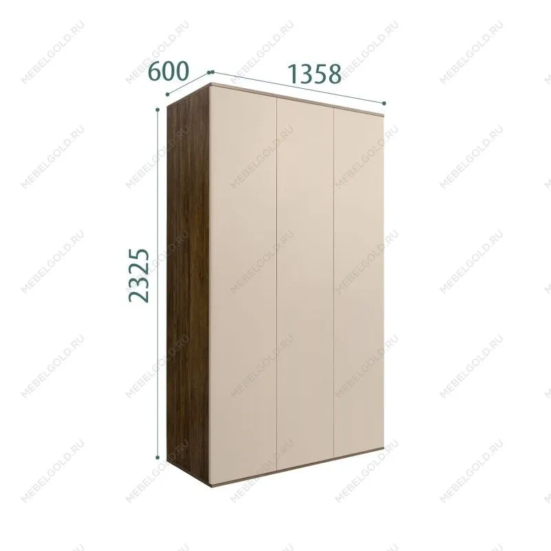 Шкаф 3-х дверный Bogemia Woodline Air (Ваниль) БМШ2/3(0)