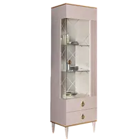 Витрина 1-ств. Римини СОЛО (Латте/Золото) (Правая) РМВ1-1С(s)