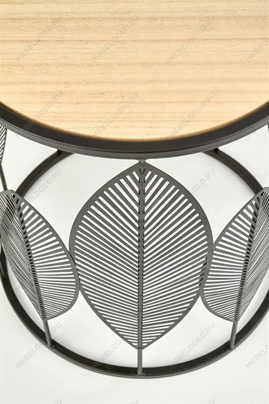 Комплект Halmar FOLLA, 2 стола журнальных (натуральный/черный) | изображение 3