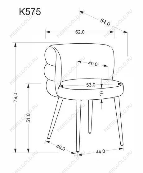 Стул кухонный Halmar K575 (серый/черный) | изображение 5