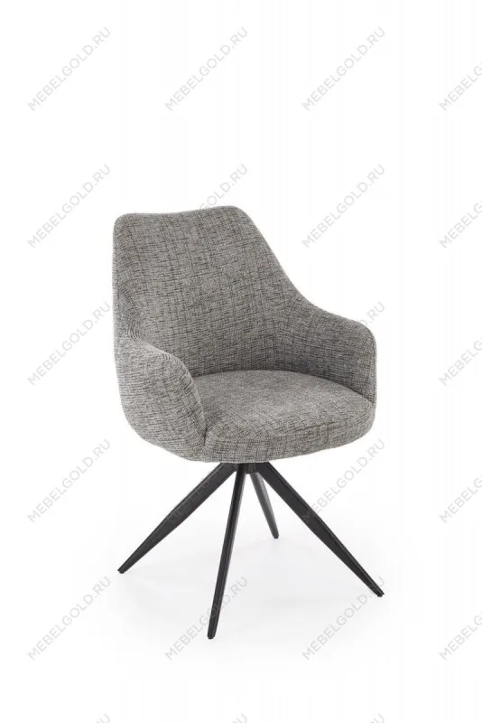 Стул кухонный Halmar K564 поворотный (серый/черный) | изображение 7