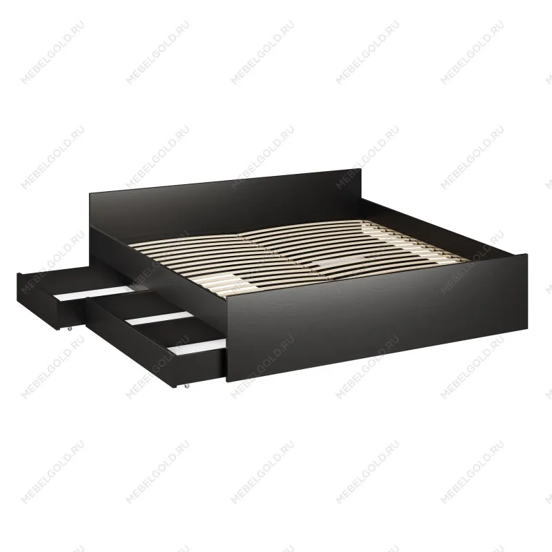 Ящик выкатной для кроватей СИРИУС, 60х60х20 см, черно-коричневый, дуб венге | изображение 9