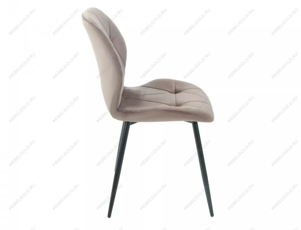 Стул кухонный Signal RICK Velvet Bluvel 40 (темно-бежевый/черный) | изображение 2