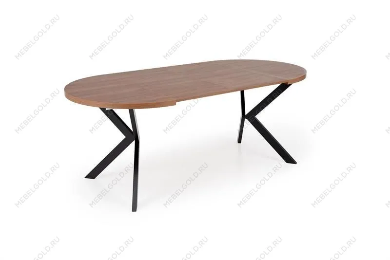 Стол обеденный Halmar PERONI раскладной (орех/черный) | изображение 2