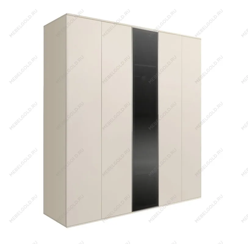 Шкаф 5-ти дв. Bogemia Air (Слоновая кость/Серебро) БМШ2/5(1)