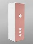 Шкаф распашной Пикси, с двумя дверьми, тремя выдвижными ящиками и полкой 60x57x180, мечтательный пион | изображение 12