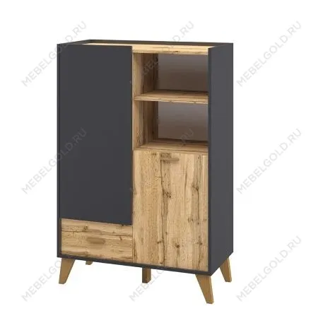 Шкаф комбинированный Сканди МН-036-07 Графит