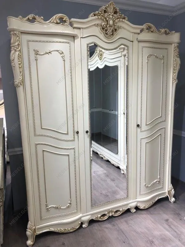 м. Марьина Роща - Шкаф Джоконда 3-дверный крем глянец | изображение 2