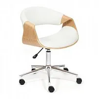Кресло BEND белый/натуральный/хром