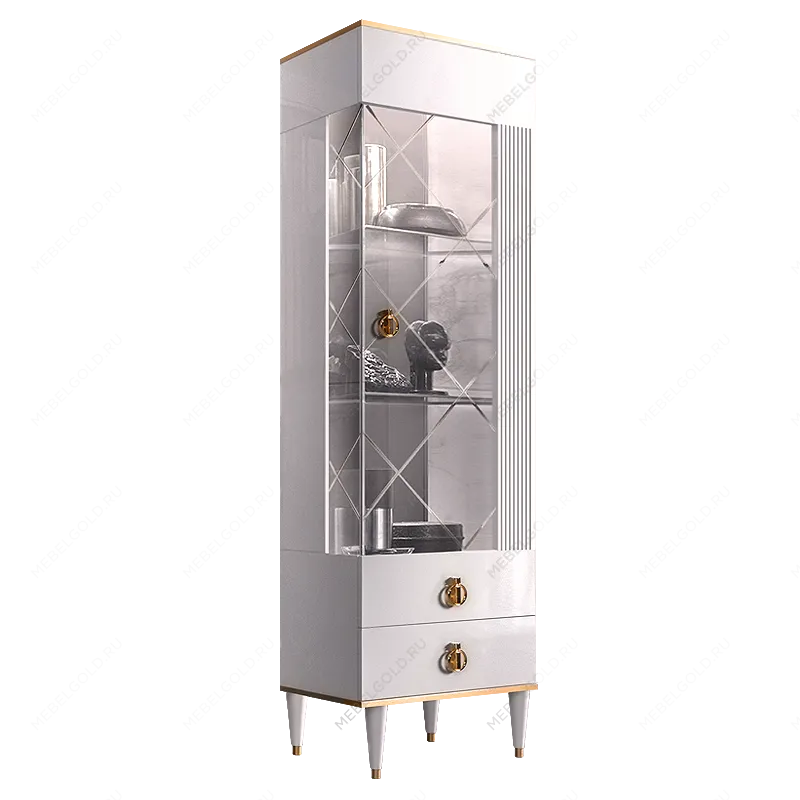 Балашиха - Витрина 1-ств. (правая) Римини СОЛО (белый золото) РМВ1-1С (s)