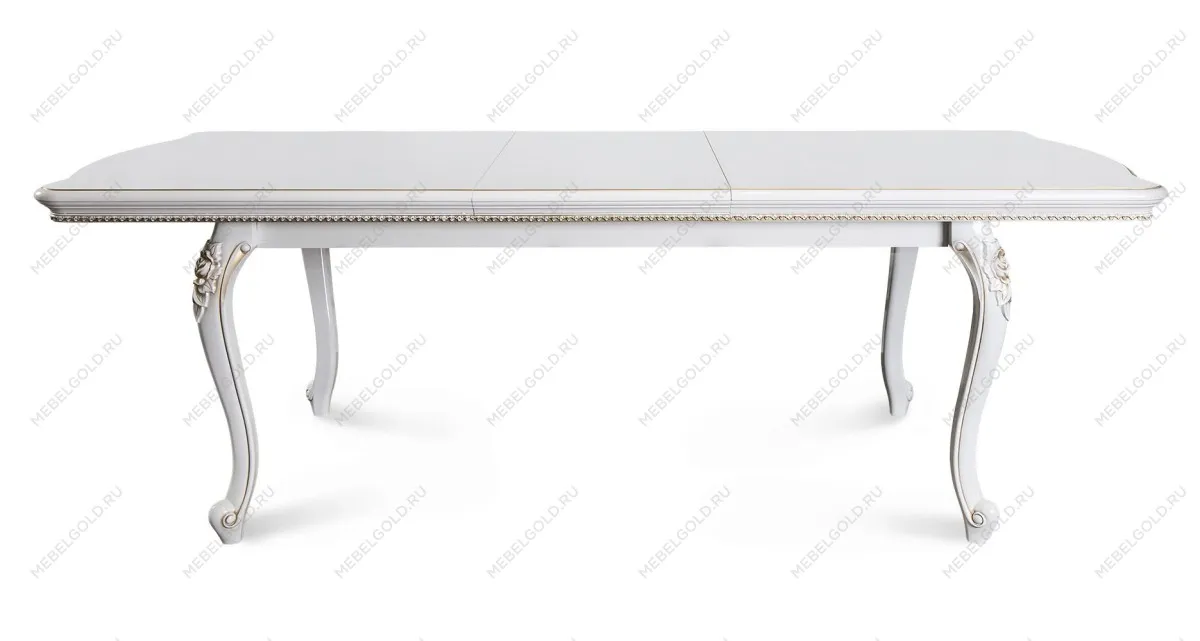 Стол Натали прямоугольный белый глянец | изображение 3