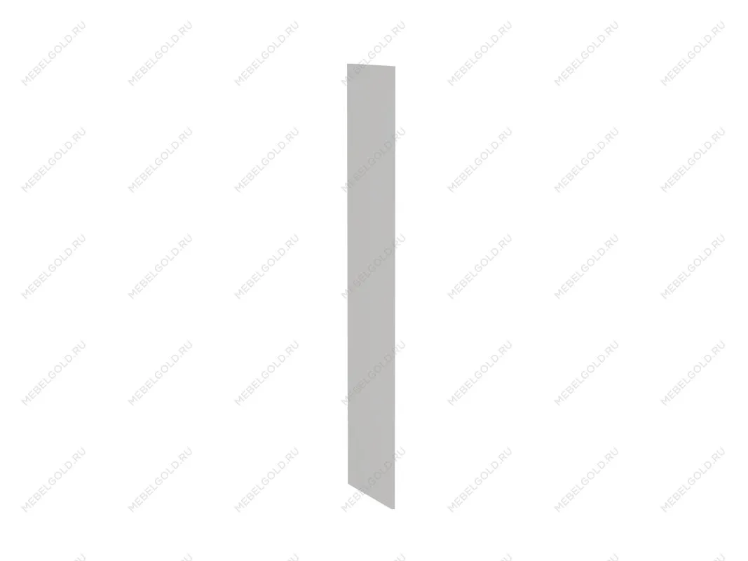 Бок замена шкафа-пенала ПГ-45/ПГ-60 левый, Ватель (16*550*2066) Экокожа Белый, 23803