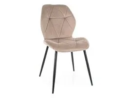Стул кухонный Signal RICK Velvet Bluvel 40 (темно-бежевый/черный)