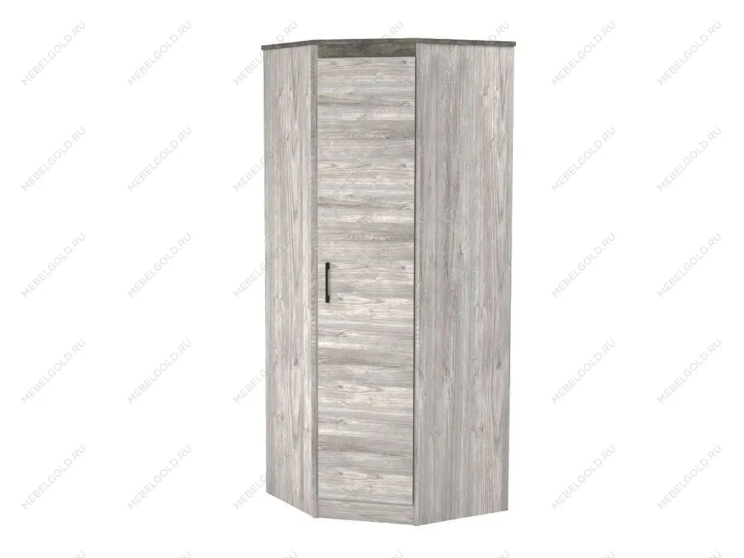 Шкаф угловой 2194, Денвер (879*879*2194) Риббек серый, 11730