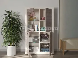 Шкаф с витриной Оливия 2V2D