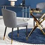 Стол обеденный Halmar RAYMOND (прозрачный/золотой) | изображение 6