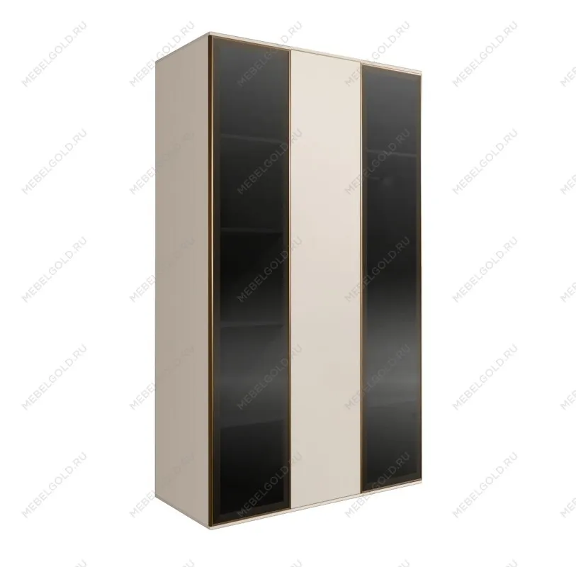 Шкаф 3-х дверный Bogemia Air (Слоновая кость/Золото) БМШ2/3(2)
