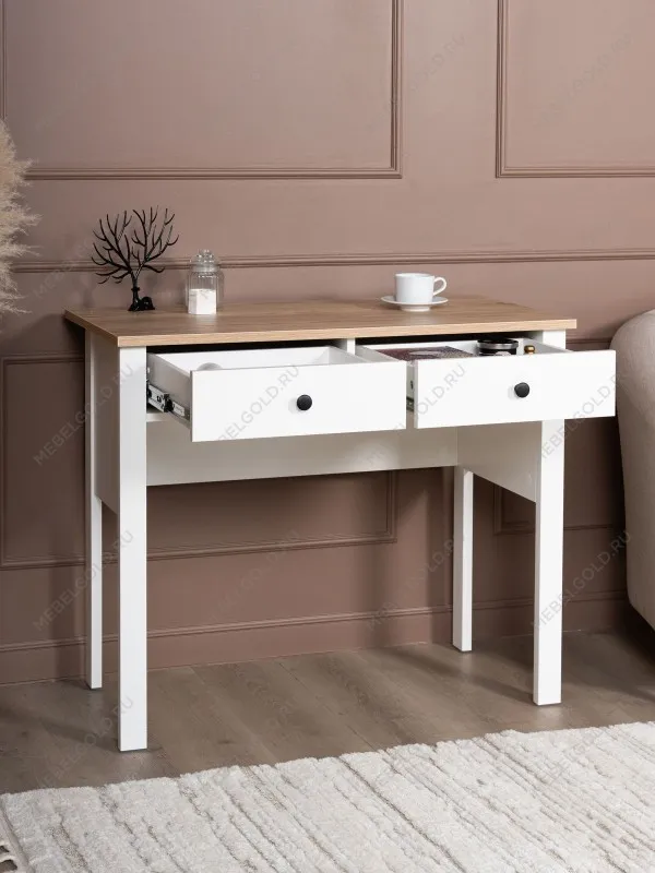 Стол туалетный Сага, 92х45, белый/ясень | изображение 2