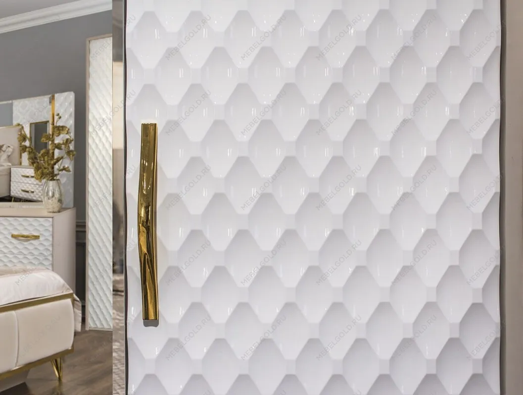 Шкаф Лара 4-дверный белый глянец | изображение 2