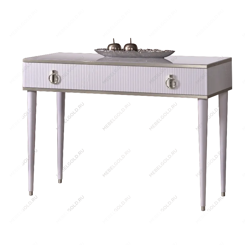Лобня - Стол туалетный Римини СОЛО (белый серебро) РМСТ-1 (s)