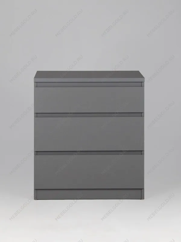 Комод Кастор, 3 ящика, 65х40х71 см, серый | изображение 11