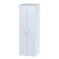 Шкаф Пикси распашной, с двумя дверьми и полкой 60x57x180, белый (робкий подснежник)