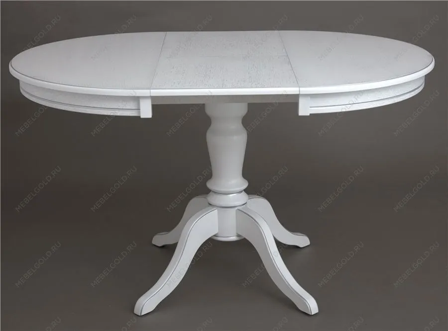 Стол Эгина (Белый/патина серебро/шпон дуб) | изображение 2