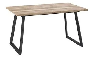 Стол раздвижной Napoli-140 (Дуб каньон/Чёрный) 140/185х85,